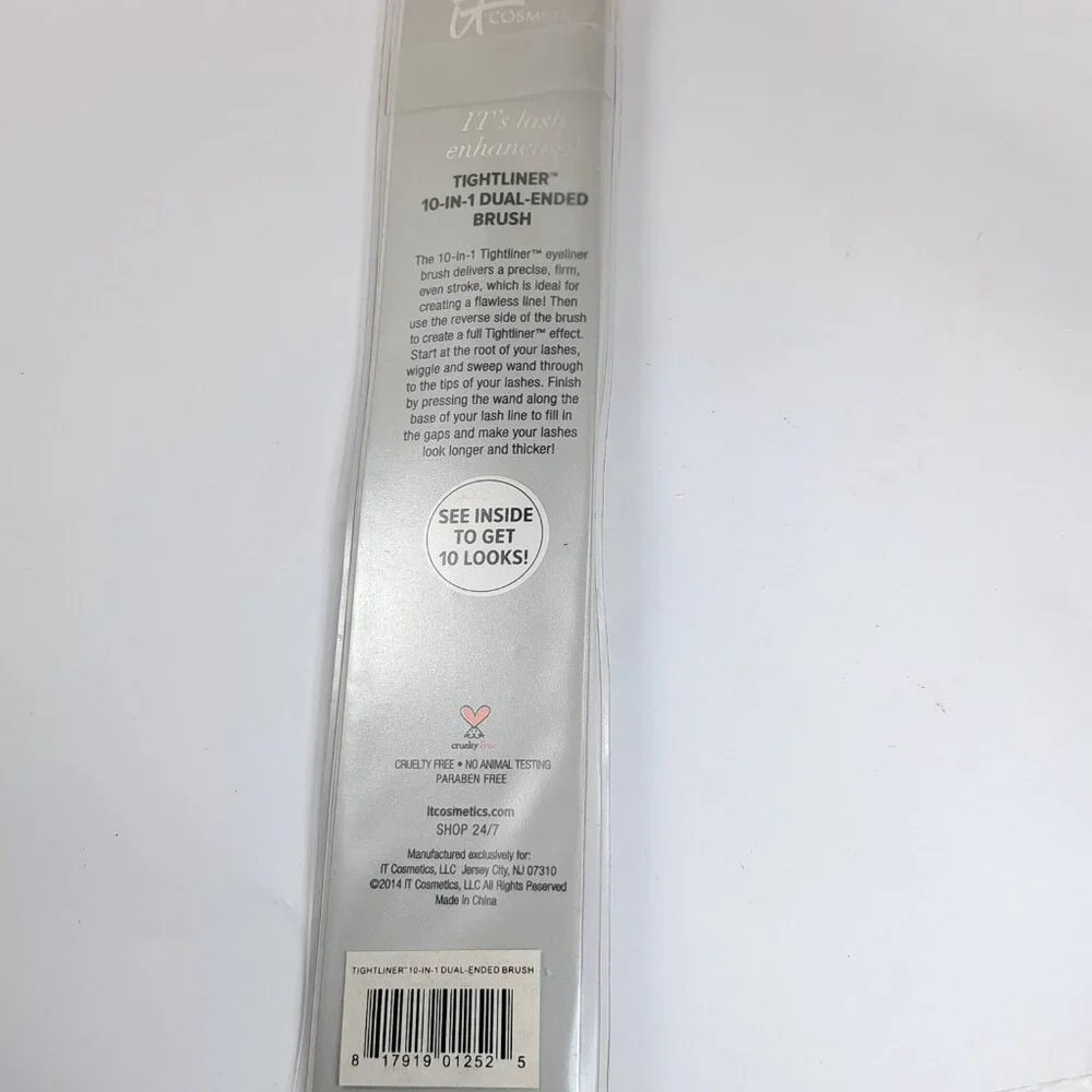 IT Cosmetics Tightliner 10 In 1 dual end brush Bent Liner End tightlining makeup